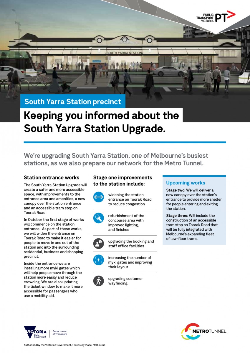 South Yarra Station Upgrade